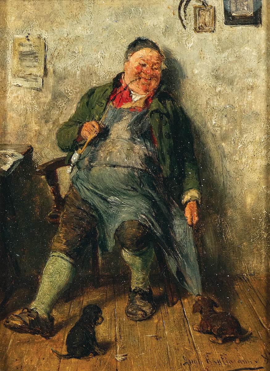 An Innkeeper with Puppies 1887