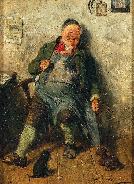 An Innkeeper with Puppies 1887