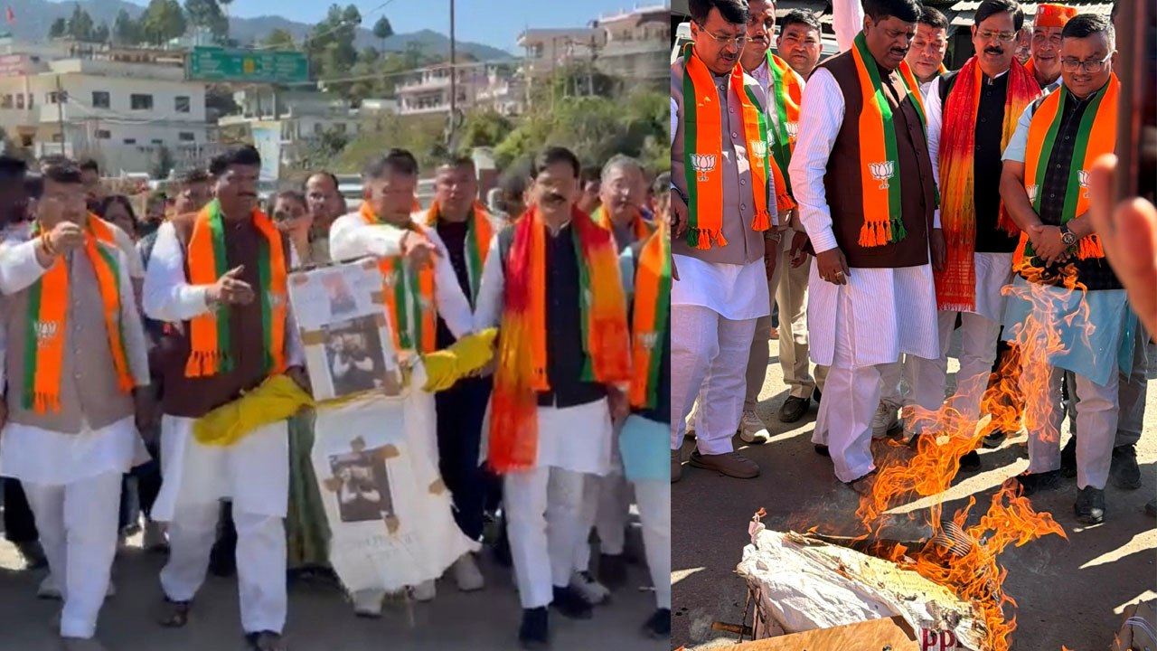 Kharge Effigies Burnt Nationwide as BJP Demands Apology