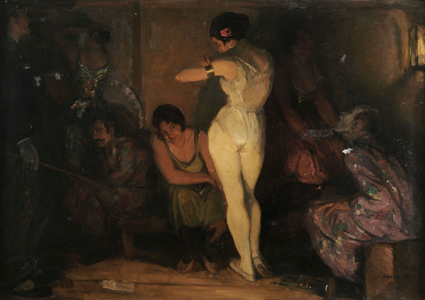 Hinter der Manege 1918