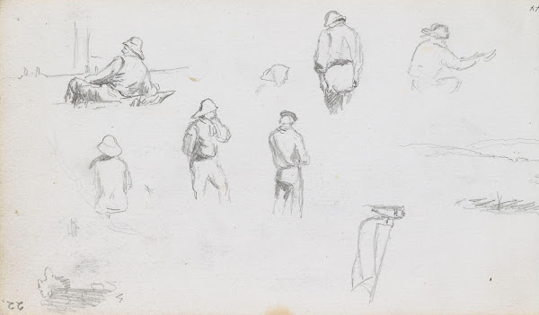 Studier av fisker seilbåt 1869