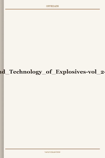 Chemistry and Technology of Explosives-vol 2-Urbanski