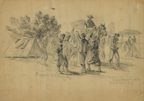 Papers in campCampmenRappahannock Station 1863