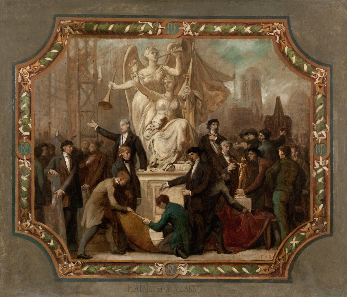 Allégorie des Arts plafond 1880