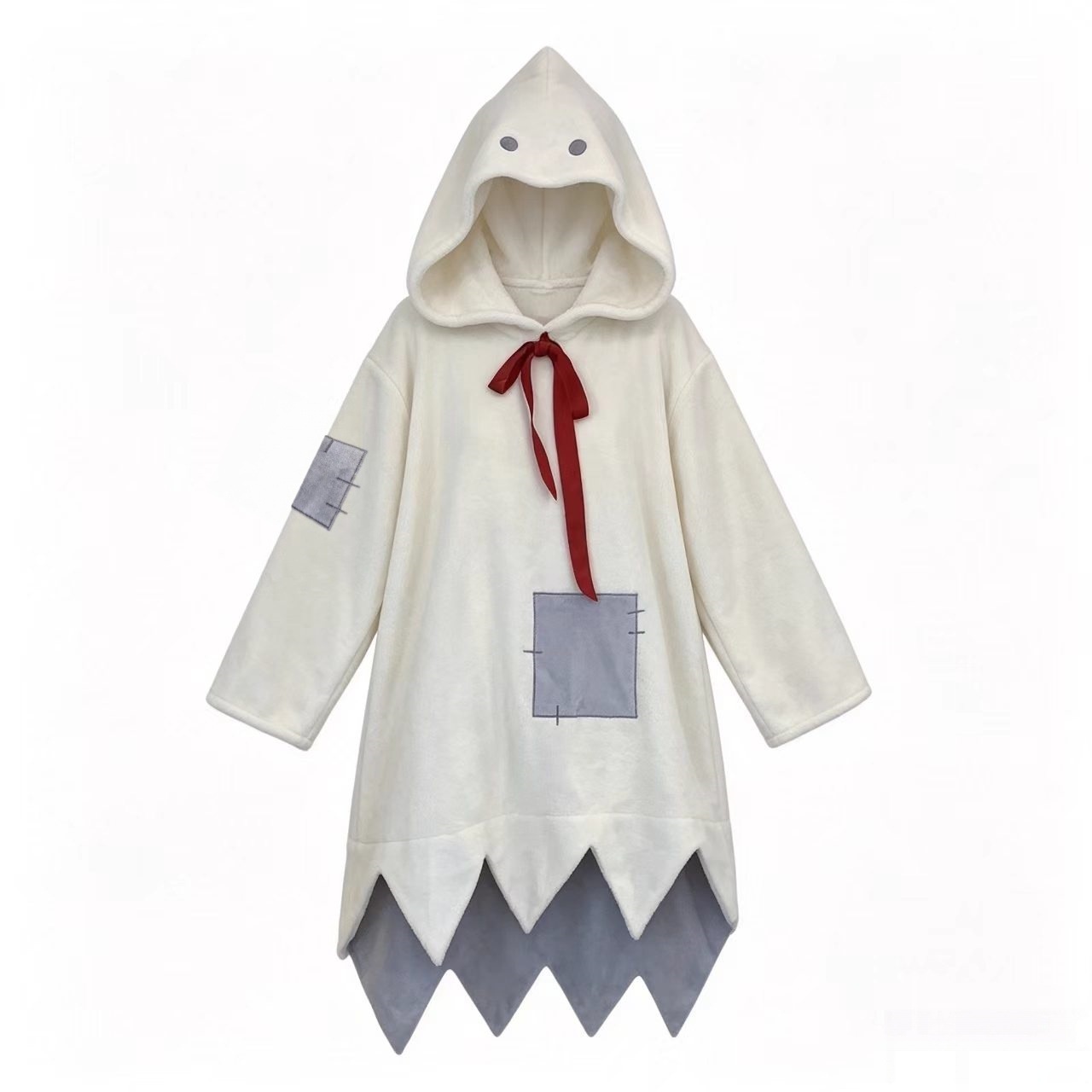 Women's hooded sleep dress, coral fleece