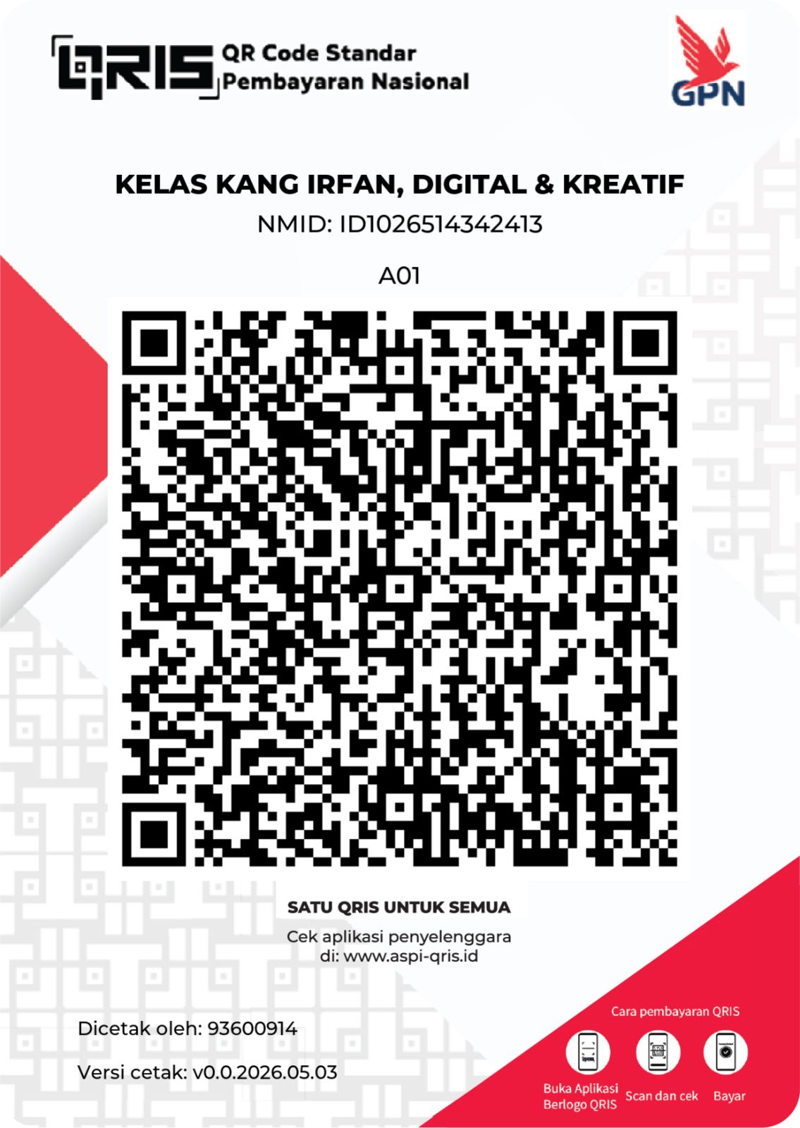 QRIS Kang Irfan