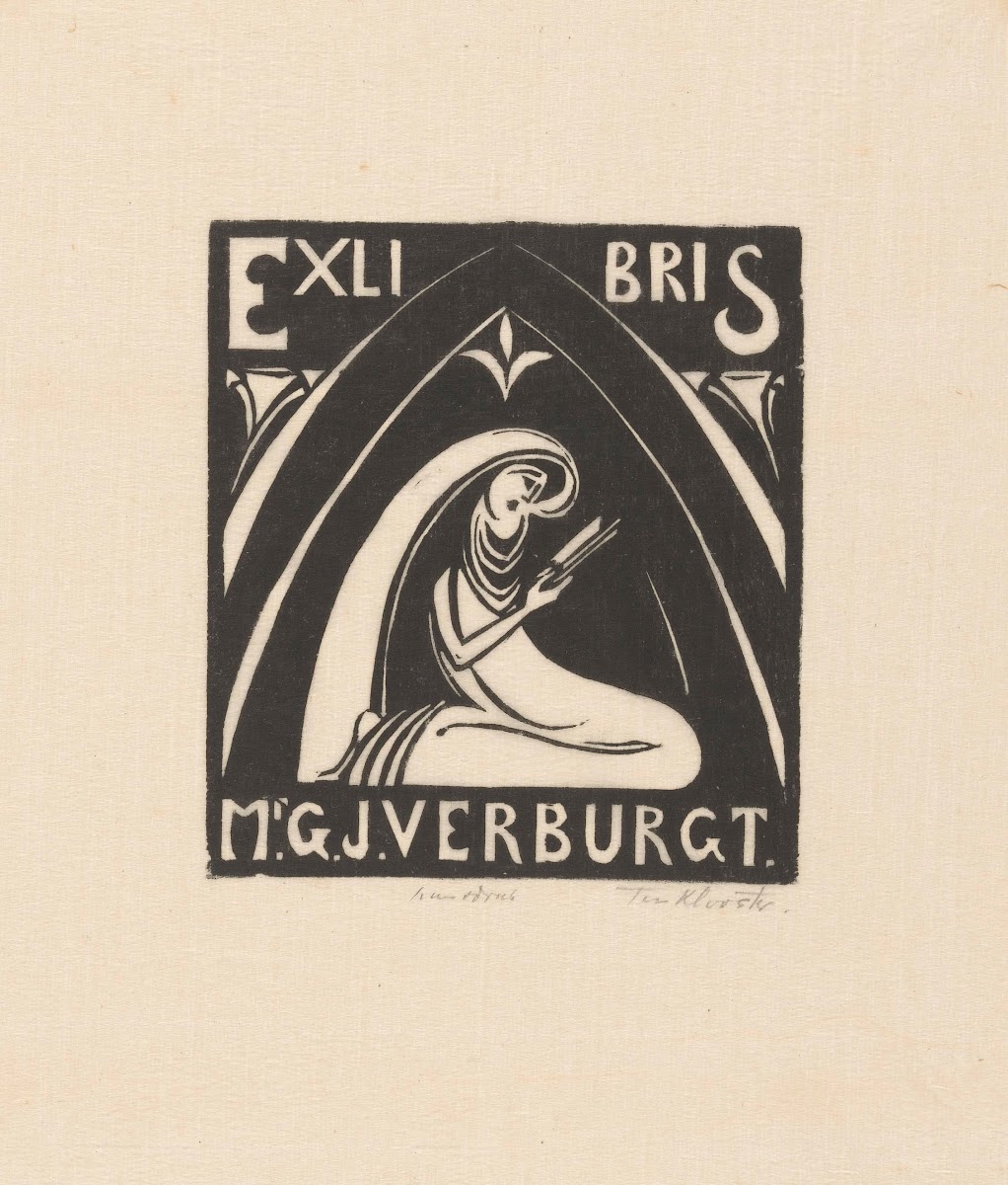 Ex libris van GJ Verburgt 1922