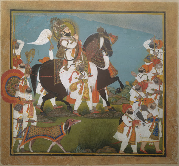 Maharana Bhim Singh and Retinue Embark on a Hunt ca 180510