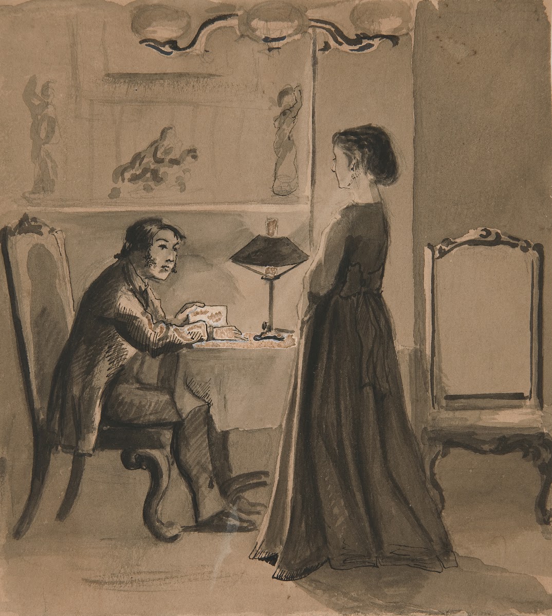 Man and woman in an interior