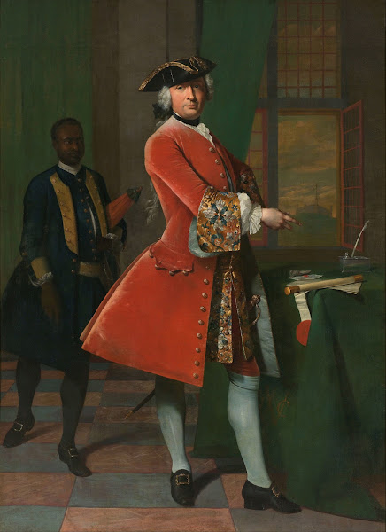 Portrait of Jan Pranger and an Enslaved Servant 1742