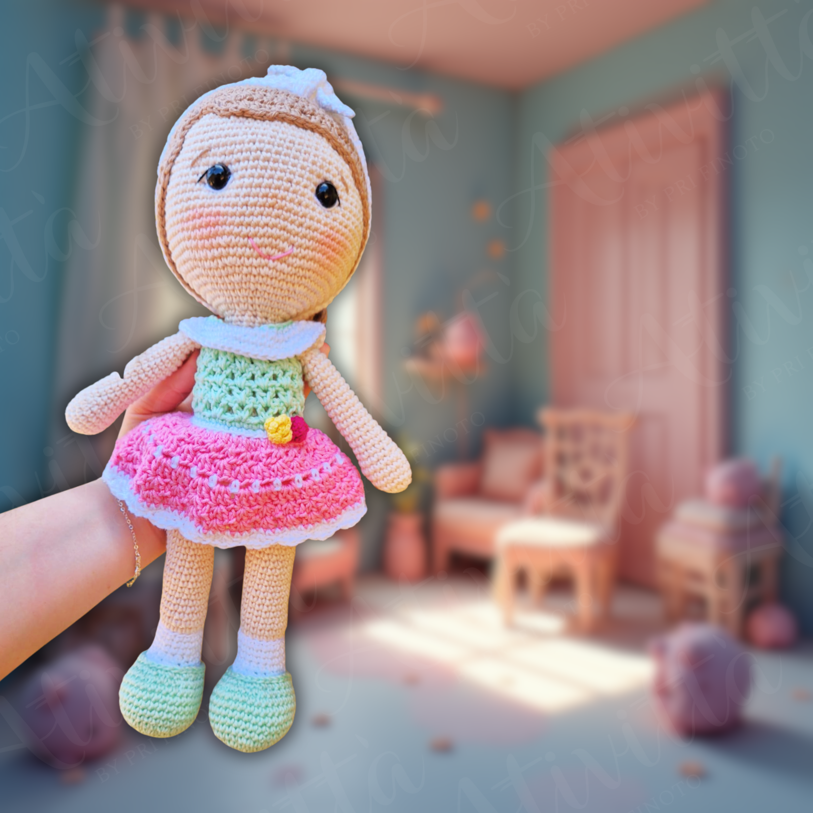 Boneca Priscy em Crochê