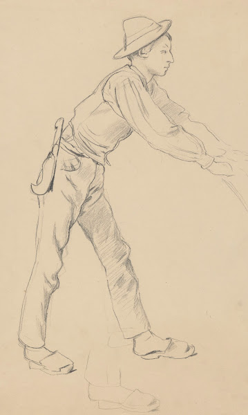 Boy from Cargnacco in a Hat with a Knife Behind His Belt 1897