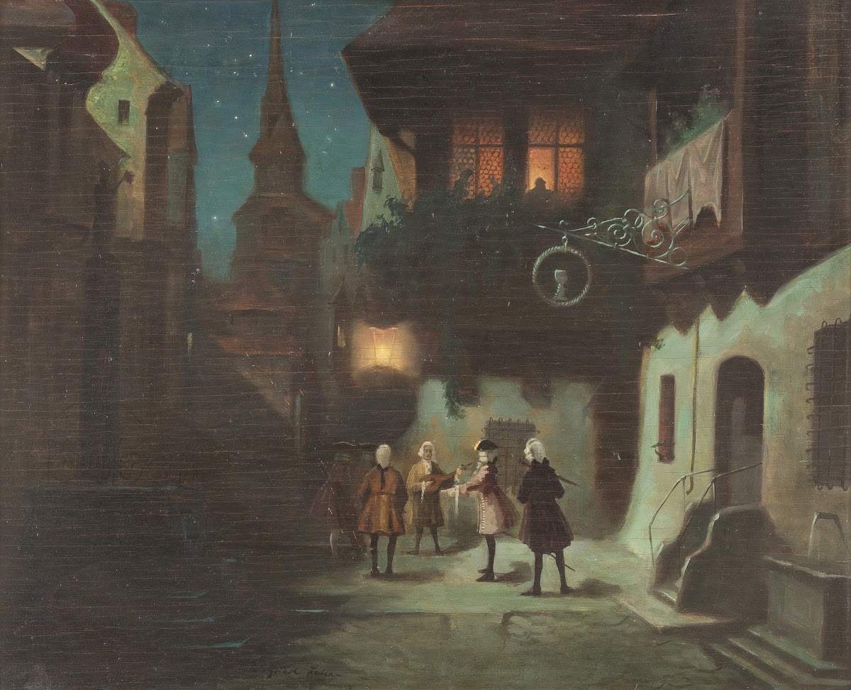 Serenade at night