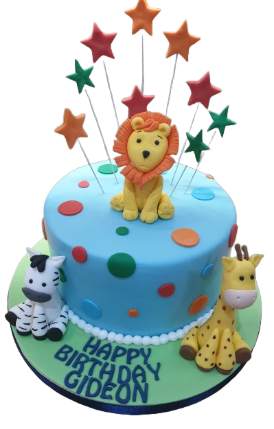 Jungle Animal Birthday Cake CB-NC441