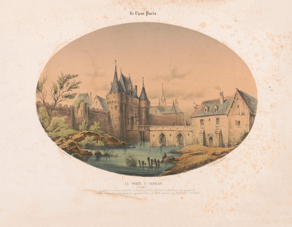 La porte St Germain en 1630 19th century