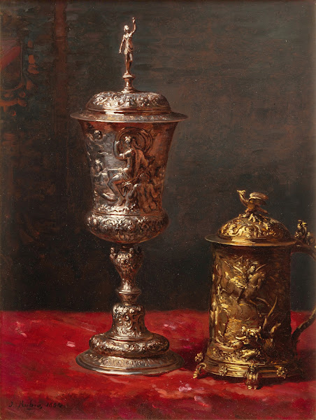 Still life with tankard and covered cup 1884
