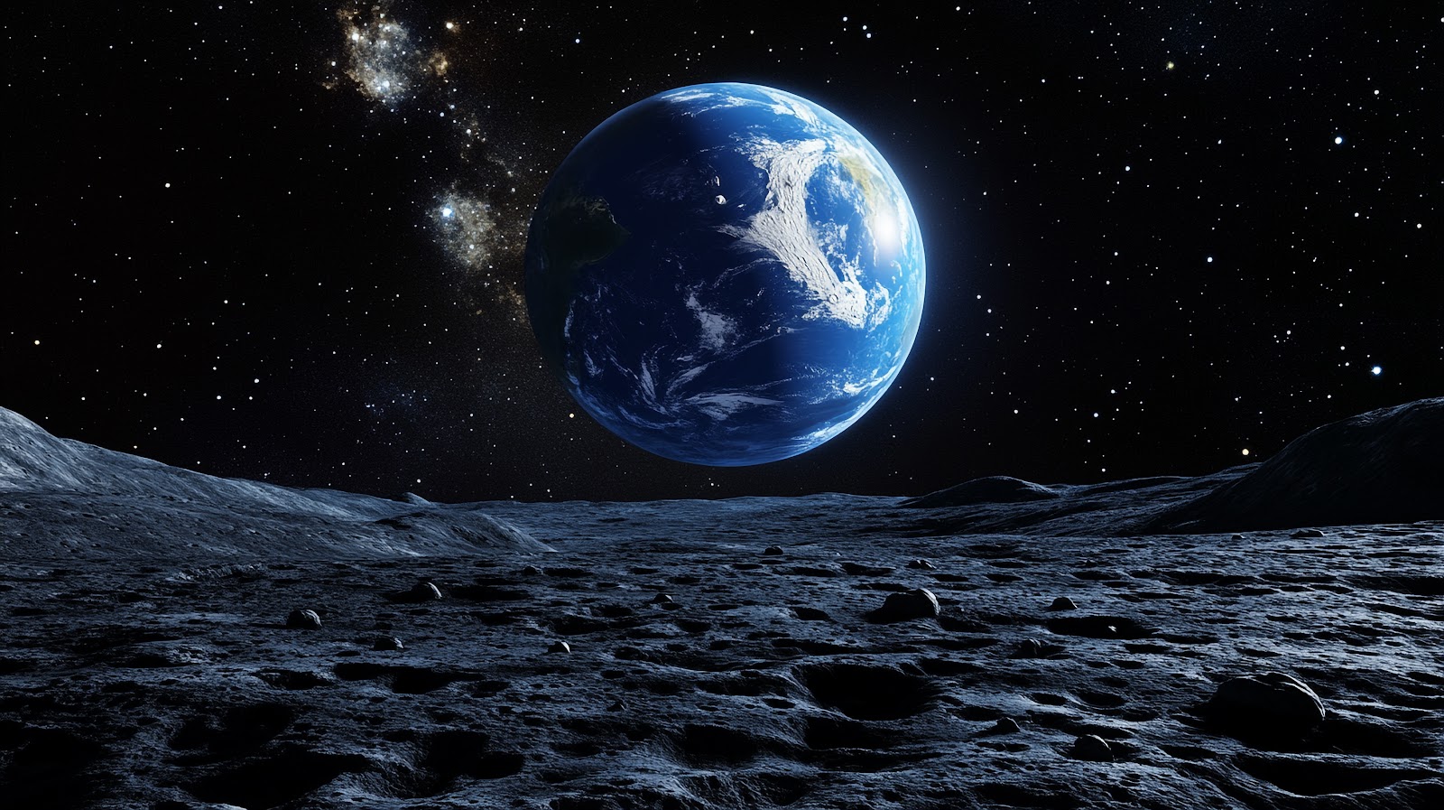 Earth From Moon Wallpaper