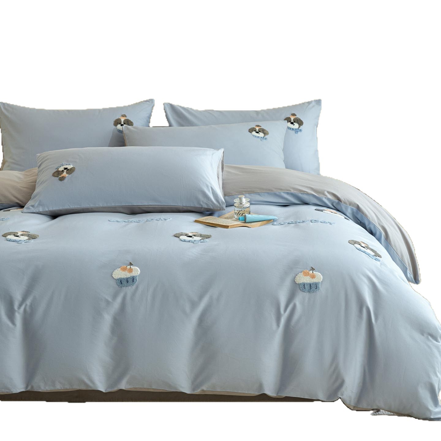 Cotton bedding set, 4-piece, cartoon design