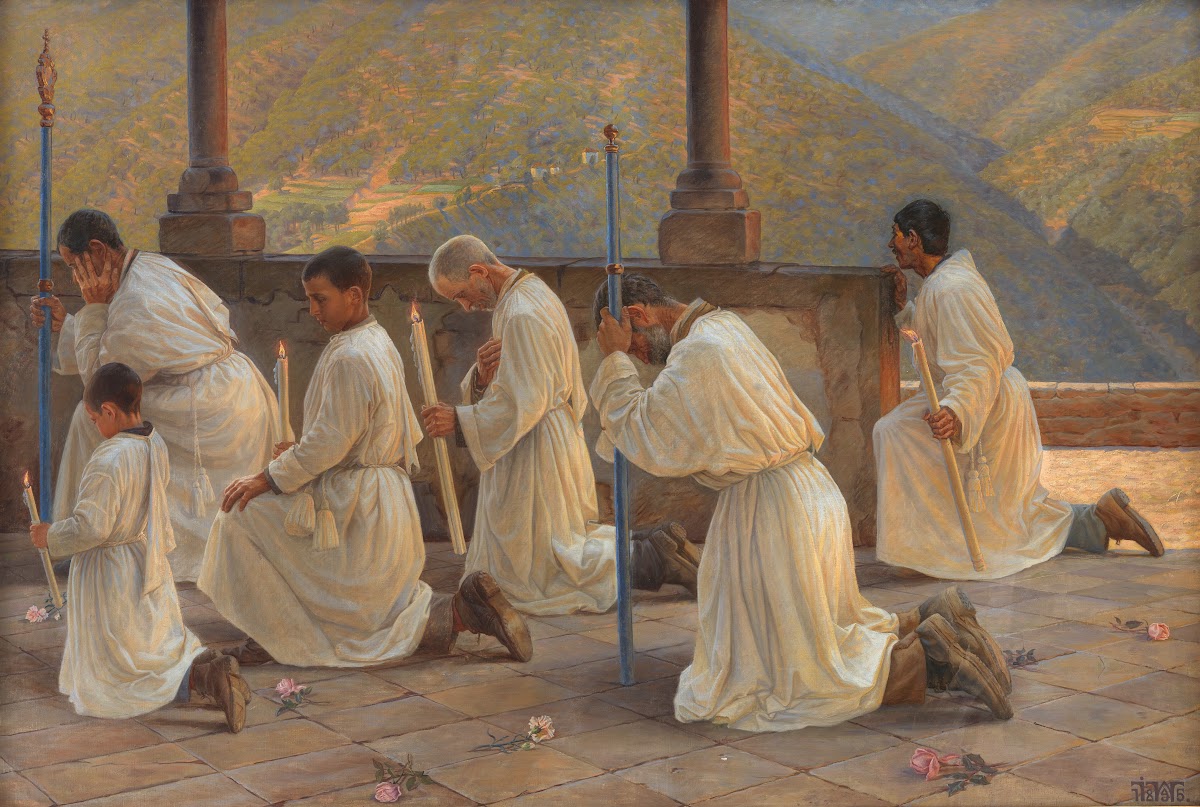 Bøn om regn Procession i Apenninerne 1894   1895