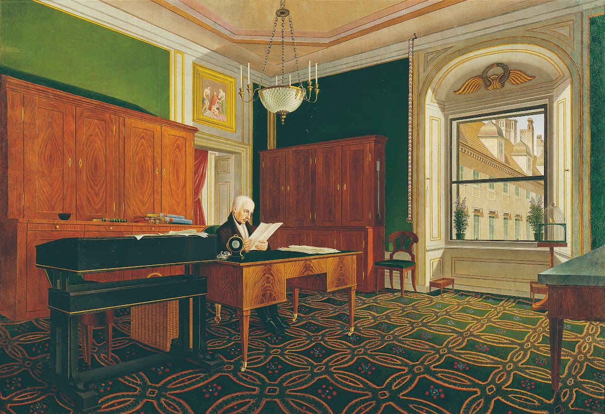 Kaiser Franz II I In Seinem Arbeitszimmer 1821