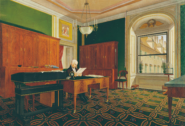 Kaiser Franz II I In Seinem Arbeitszimmer 1821