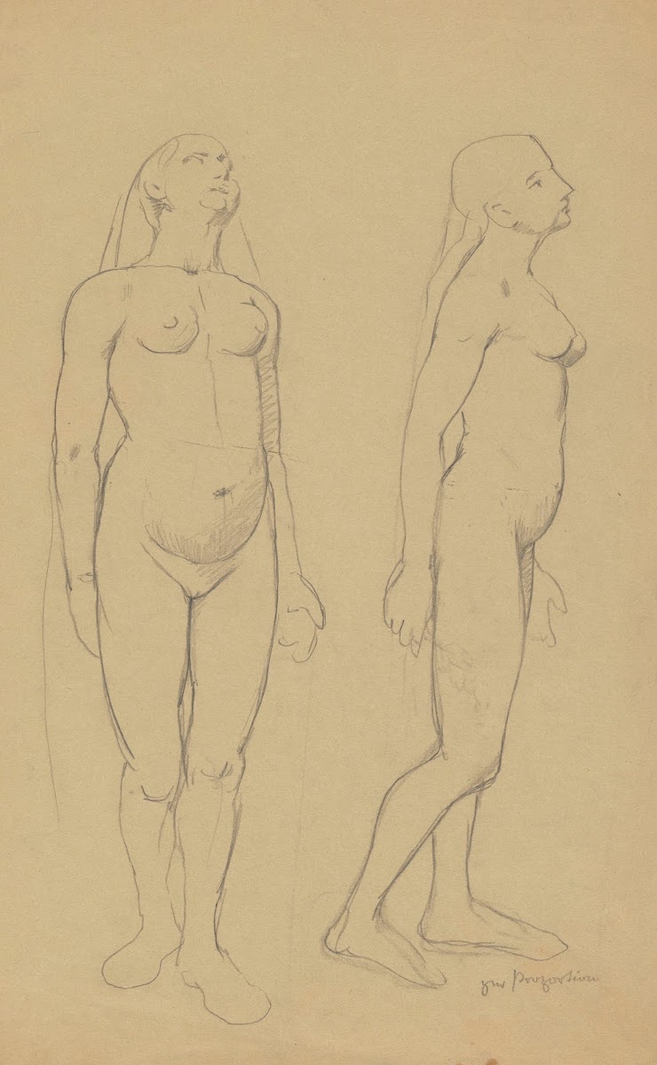 Two Female Nude Studies 1880   1900