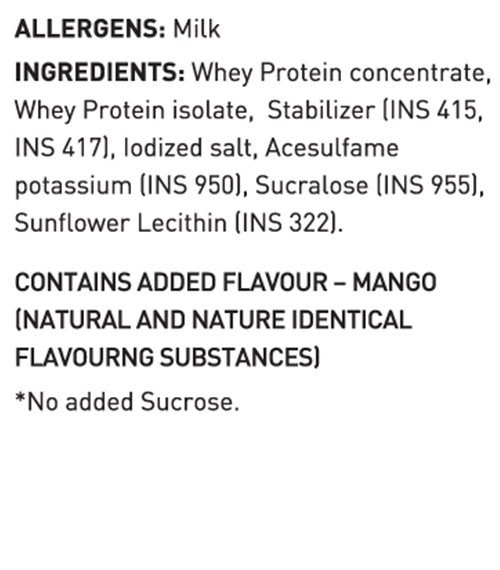 Avvatar Whey Protein Mango Rush Flavour, 1 Kg