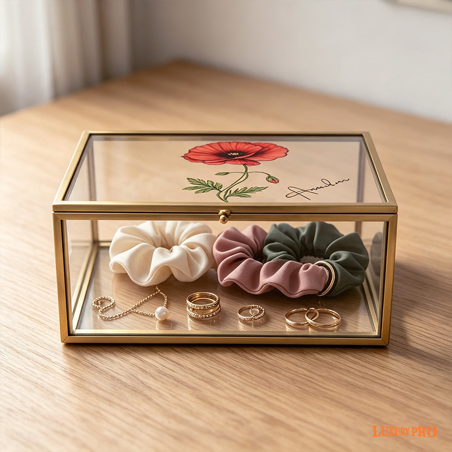 Glass Jewelry Box