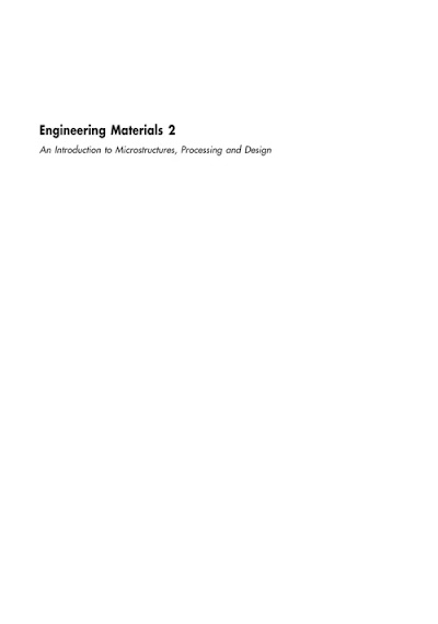 Engineering Materials 2E VOLUME2