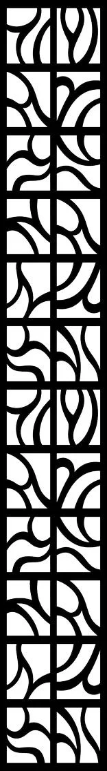 Abstract Organic Intertwined Panel Free SVG for Cricut Cutting and Engraving