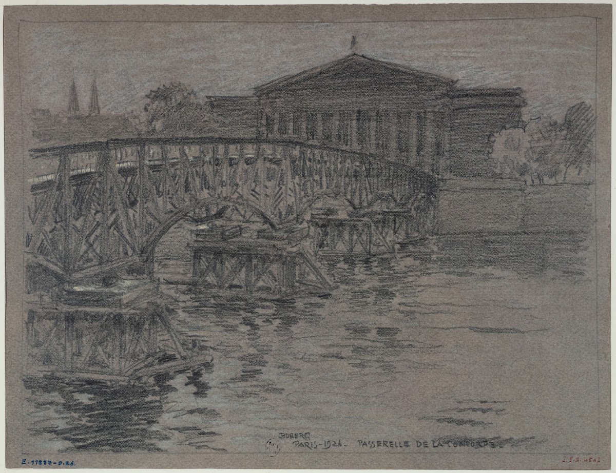 La passerelle de la Concorde 1926