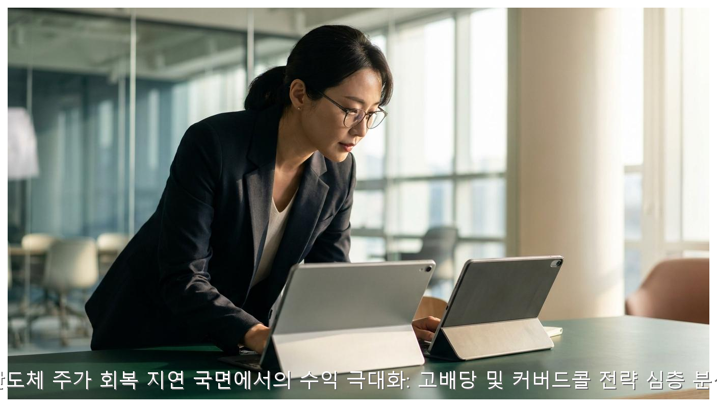 반도체 주가 회복 지연 국면에서의 수익 극대화: 고배당 및 커버드콜 전략 심층 분석 핵심 안내 및 분석 인포그래픽 (4)
