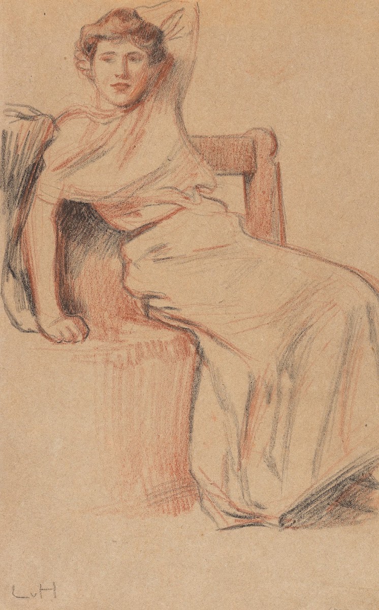 Bildnis einer sitzenden Dame 1910 20