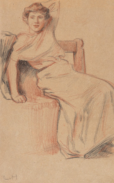 Bildnis einer sitzenden Dame 1910 20