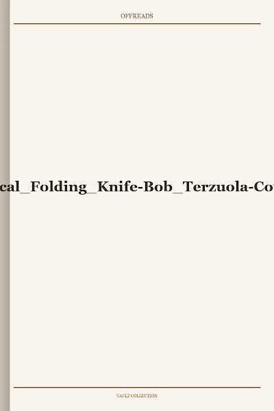 01-Tactical Folding Knife-Bob Terzuola-Covers