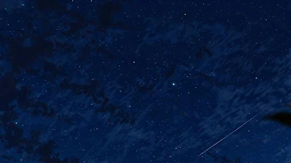 Crescent Moon Over Glowing Clouds Full HD iPhone Desktop & Mobile Wallpaper Background