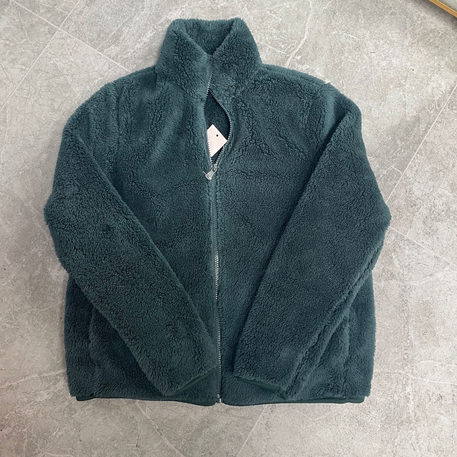 Warme Fleece-Jacke mit Reißverschluss für Damen