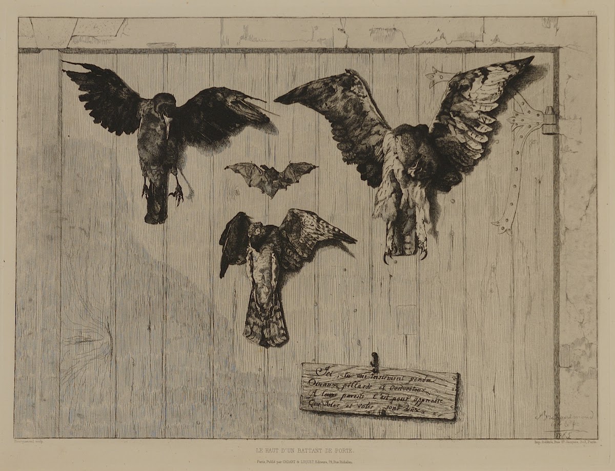 Birds Nailed to a Barn Door 1852