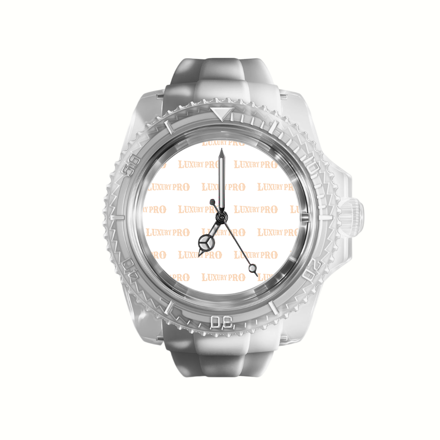 Transparent Silicone White Watch