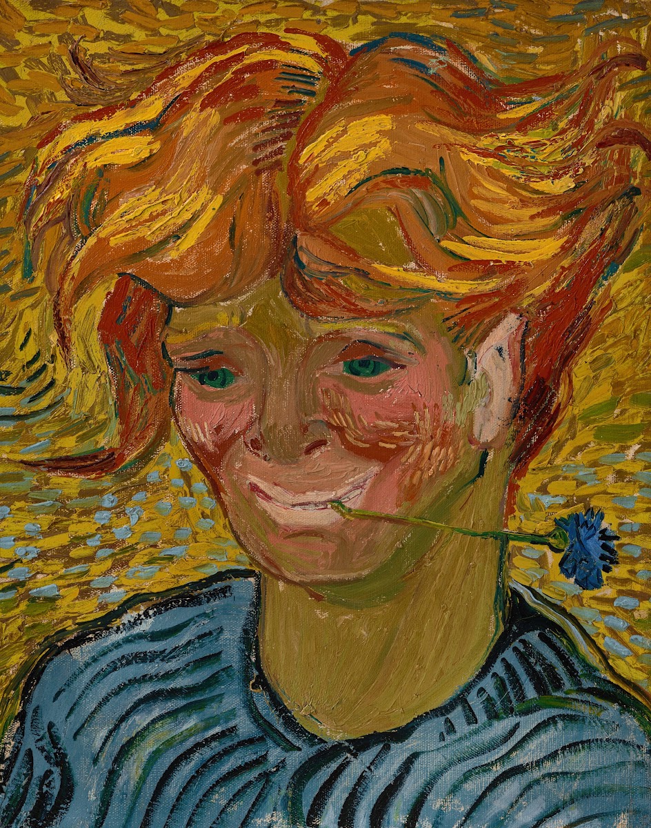 Jeune homme au bleuet 1890
