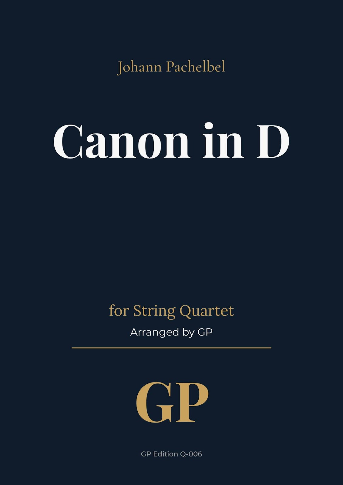 GP Premium Sheet Music Cover