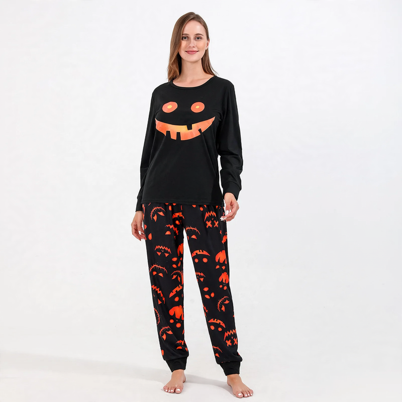 Christmas Pajama Set for the Family, Knit Look Print