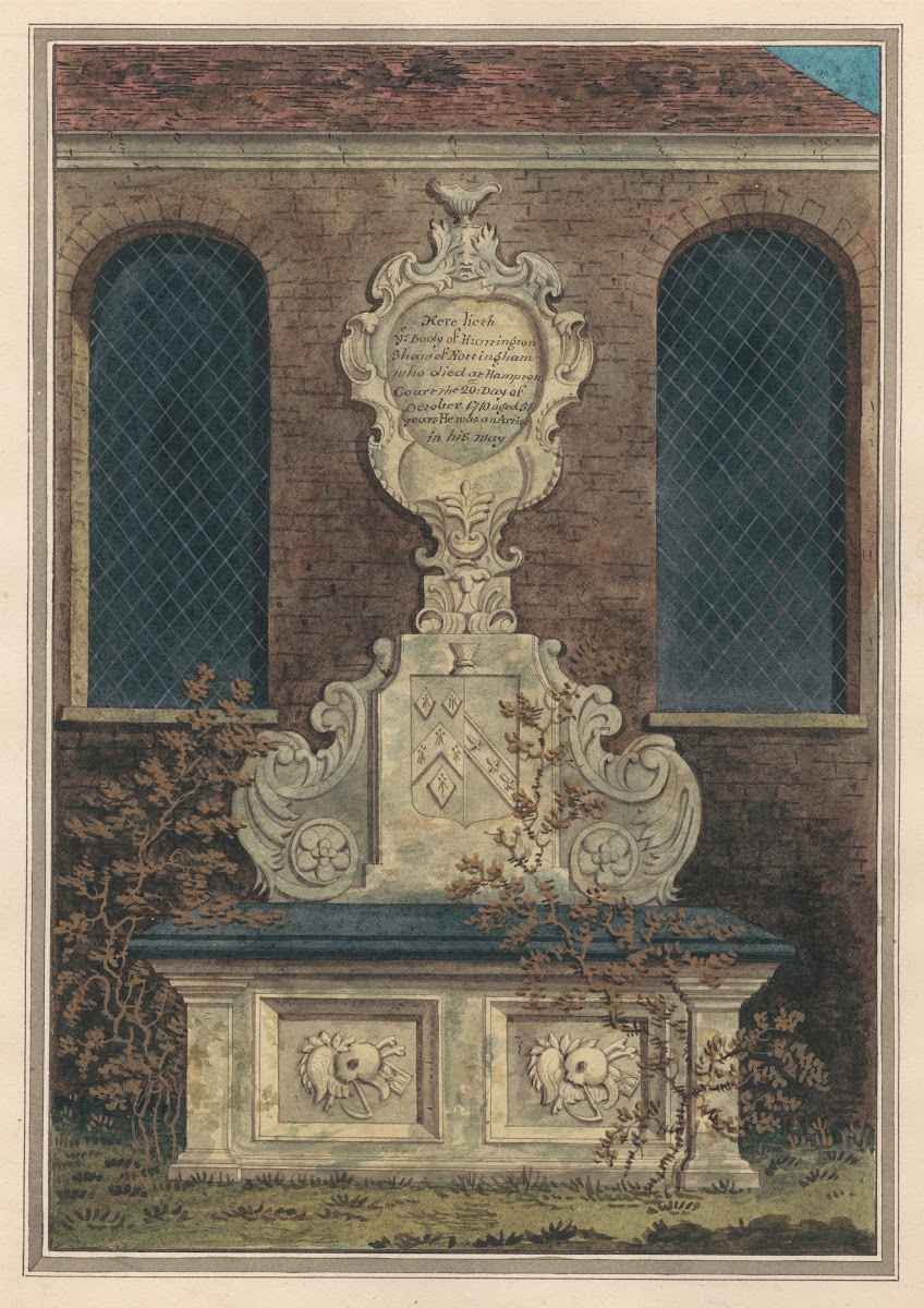 Tomb of Hunting Shaw from Hampton Churchyard 1796 1811
