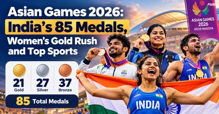 Asian Games 2026: India's 85 Medals