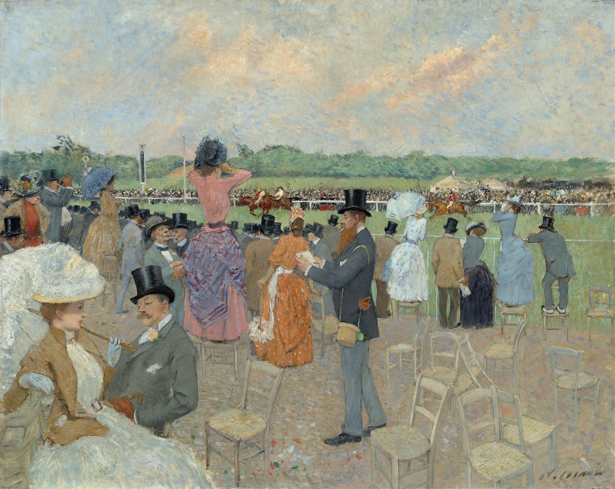 The Races at Longchamp c 1891