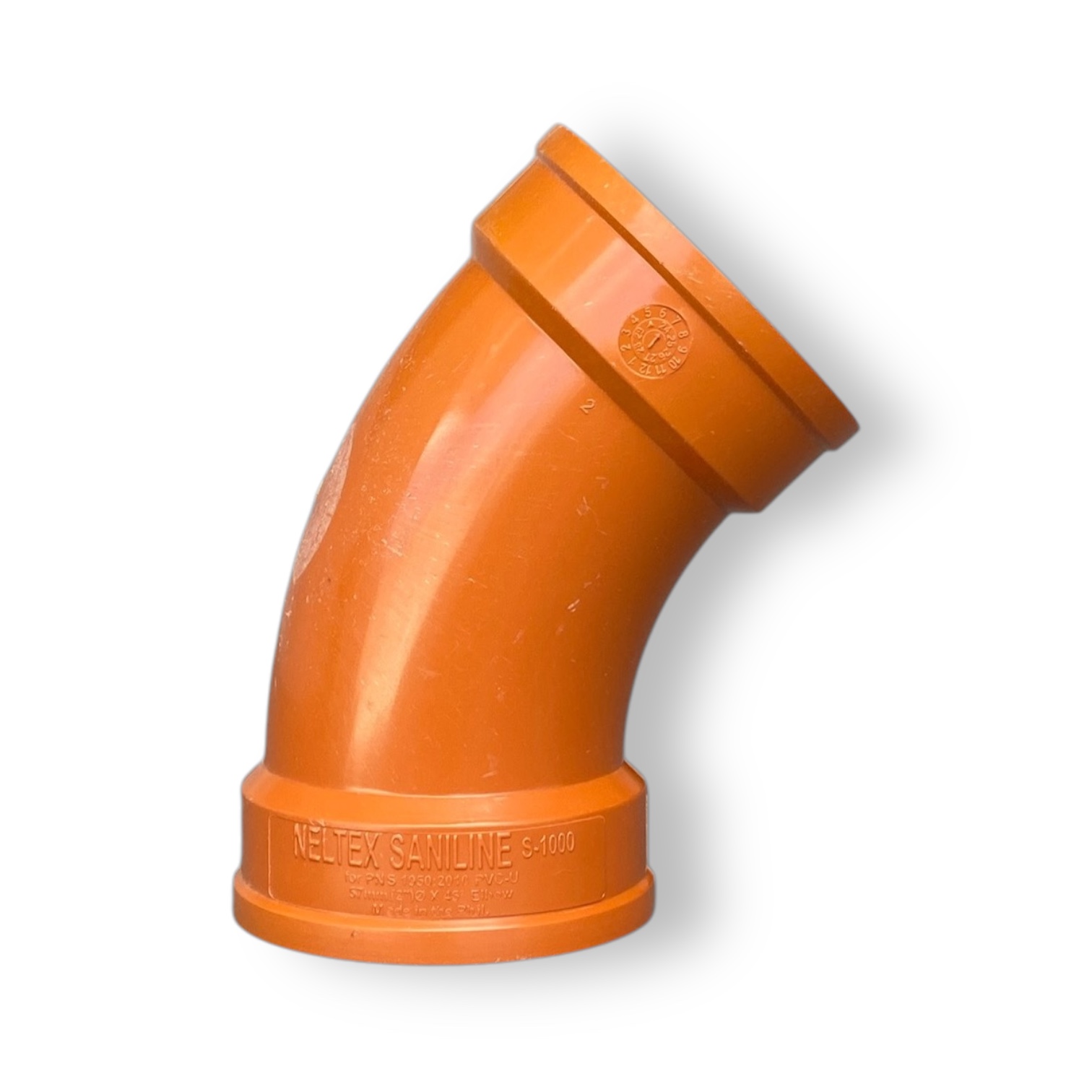 Neltex Saniguard Orange Elbow 1/8 Bend (45 degrees)