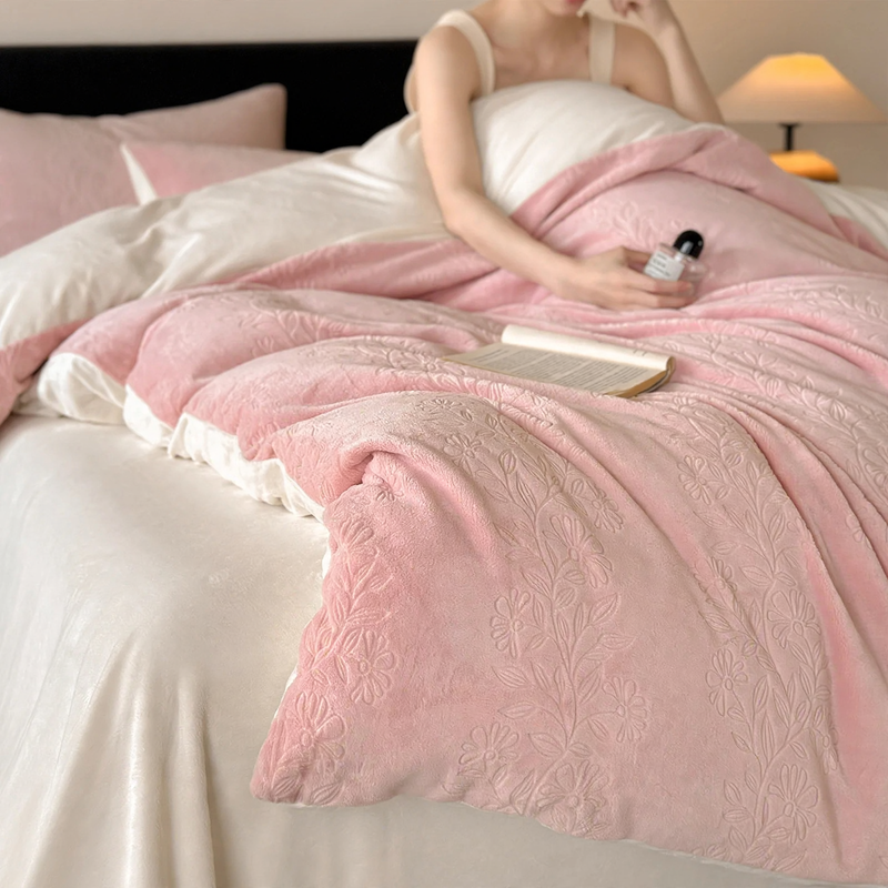 Milk fiber bedding set, geometric pattern, modern