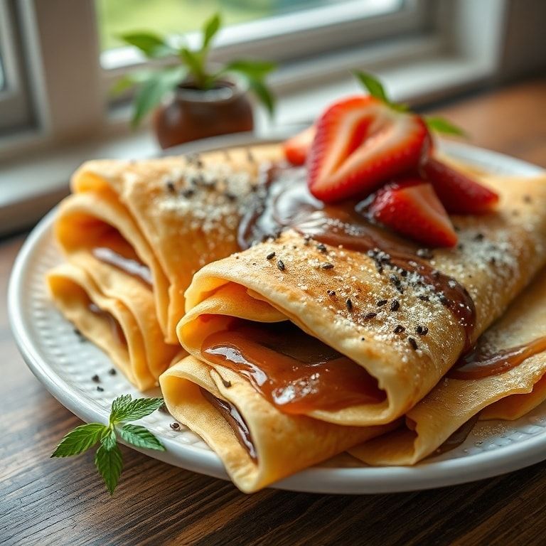Easy Homemade Crepes Recipe with Nutella and Fresh Fruit – Quick & Delicious