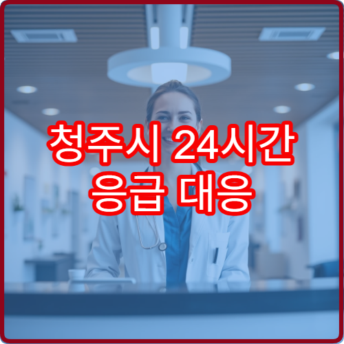 청주시 24시간 응급 대응 전문병원 야간 진료 정보