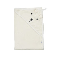 Дитячий рушник Twins Bear 100x100 екрю